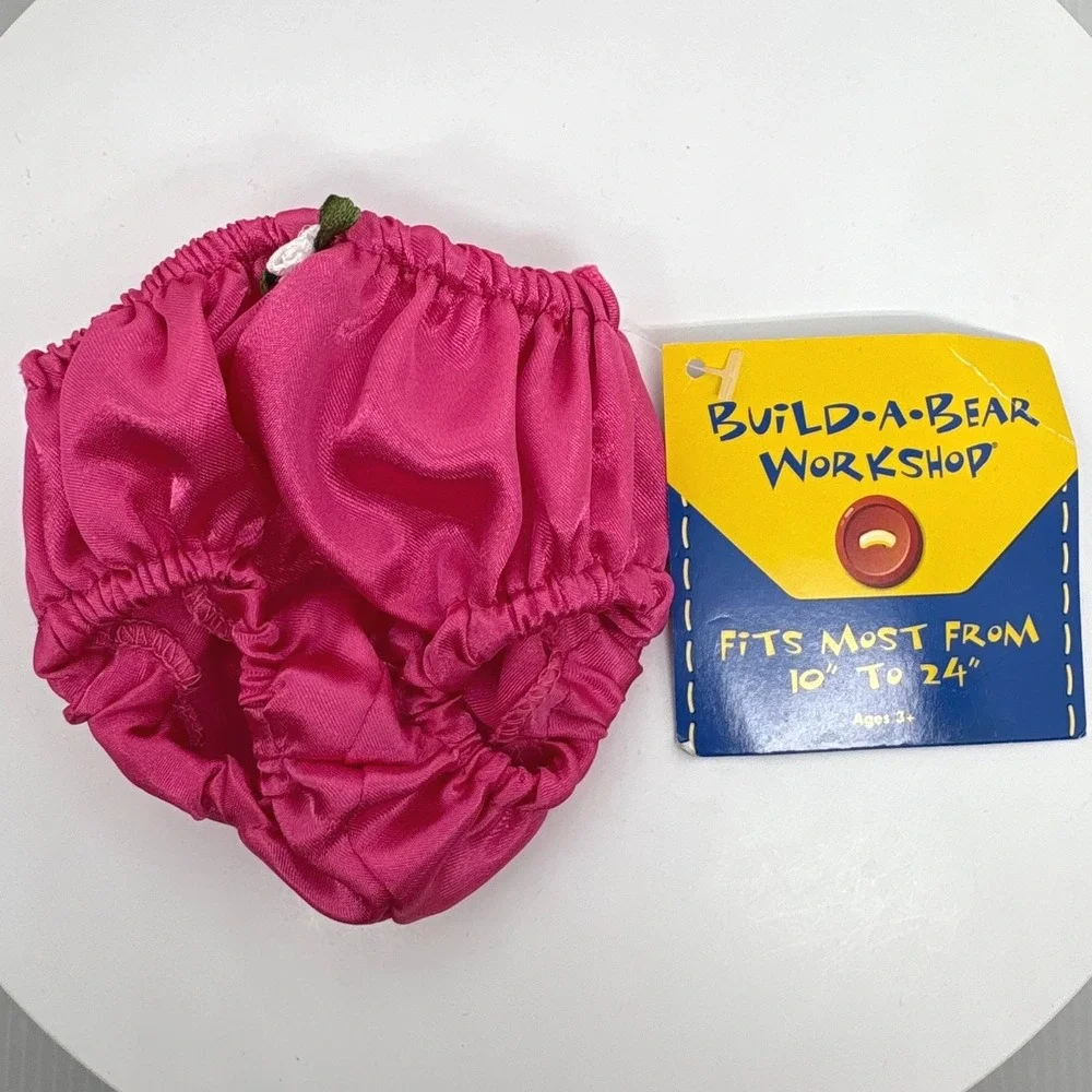 Build-A-Bear Workshop Fuchsia Satin Panty Pink Doll Underwear 016785 NWT